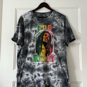 Bob Marley Tie-Dye Graphic T-Shirt XL